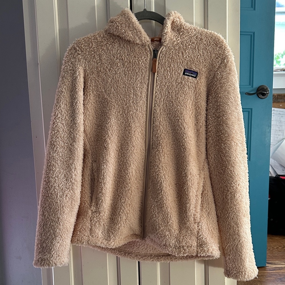 Patagonia Plush Fleece Jacket in Light Beige